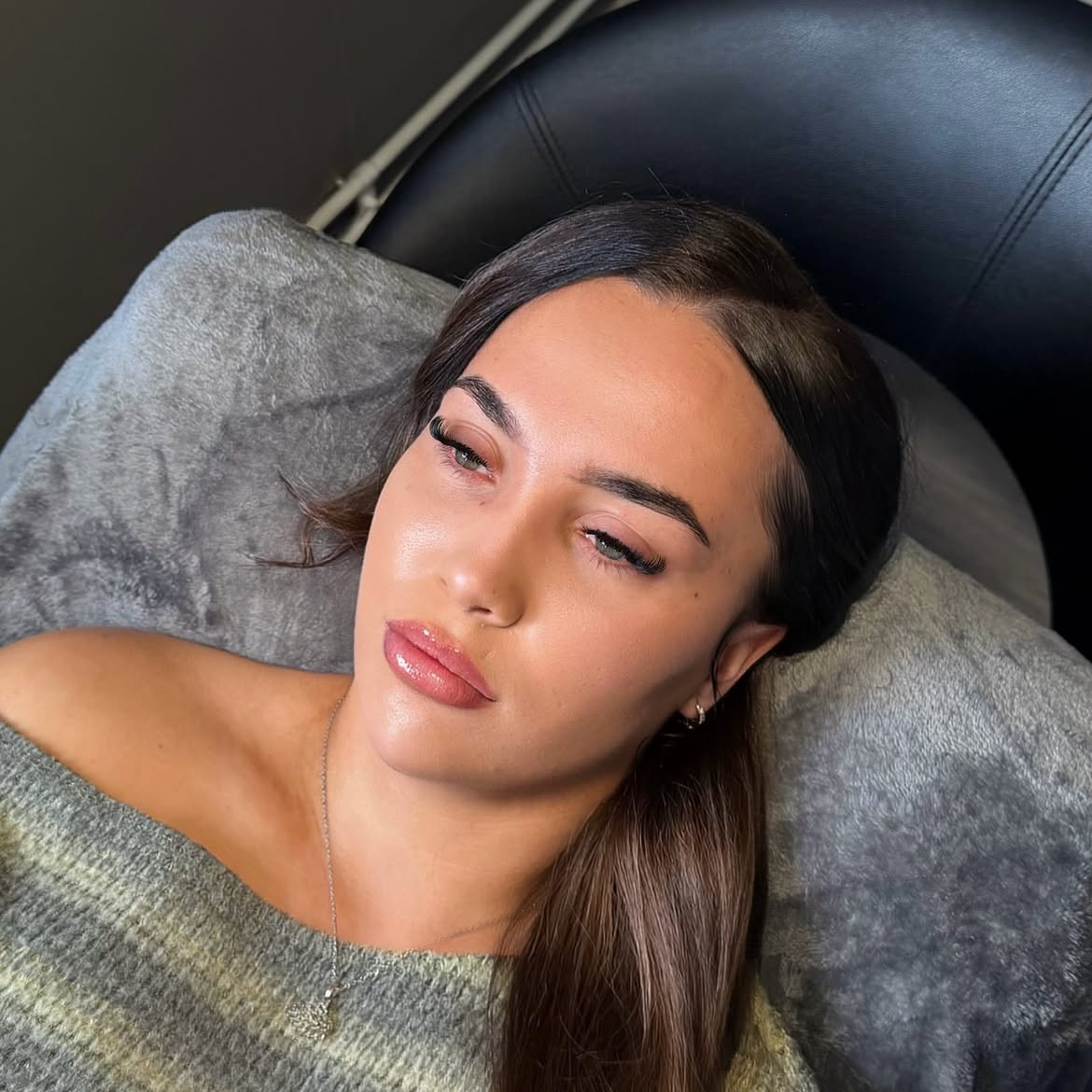 Close-up van een lashresultaat door Lashesbyanas